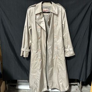Clipper Mist Brand Tan insulated‎ rain coat / Size 16 / H-8